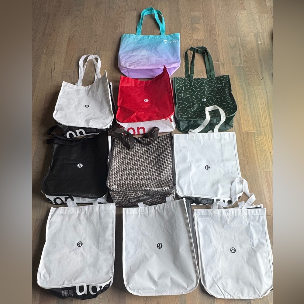 Lululemon Athletica Assorted Tote Collection 10 pieces